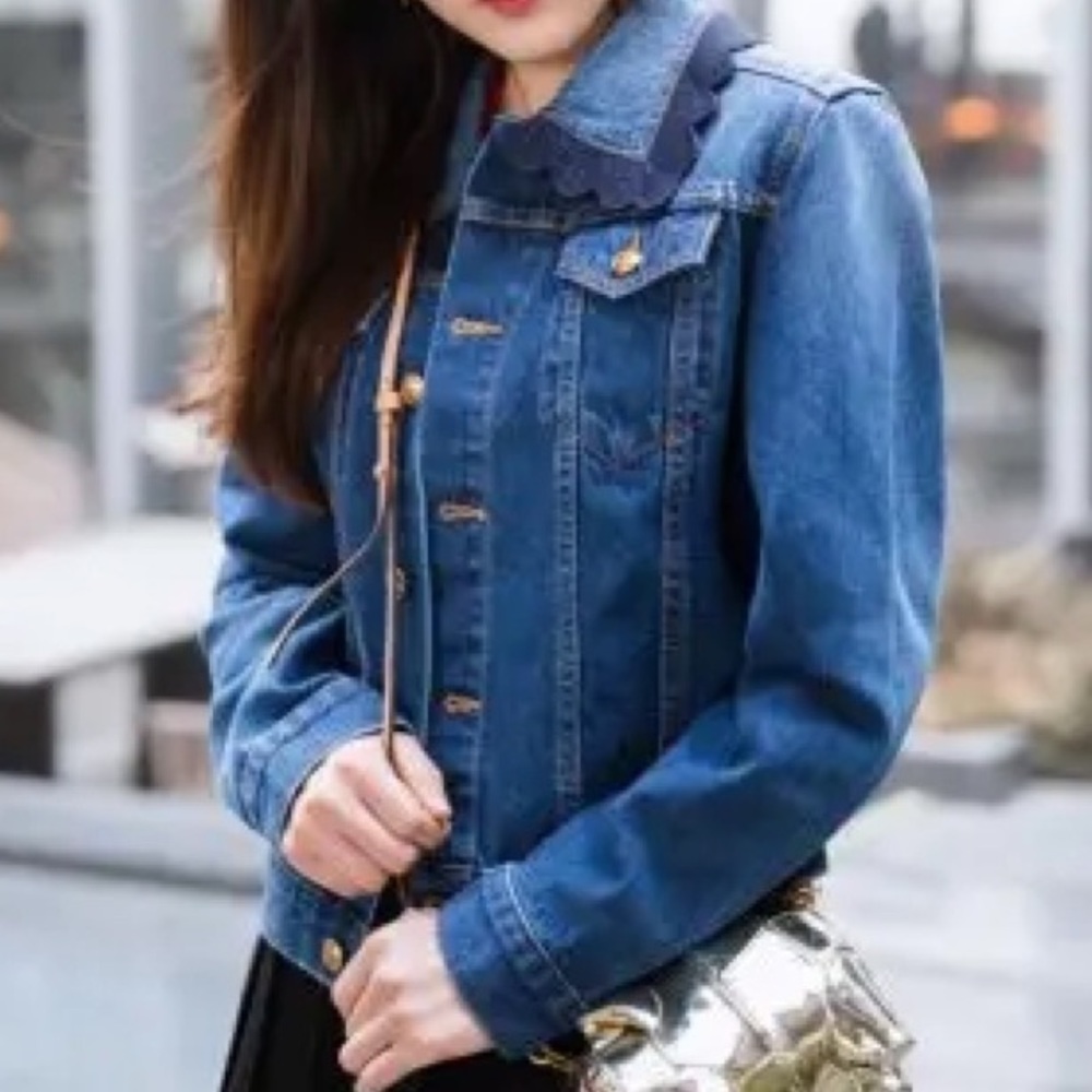 TORY BURCH jeans jacket - Picture 2 of 16